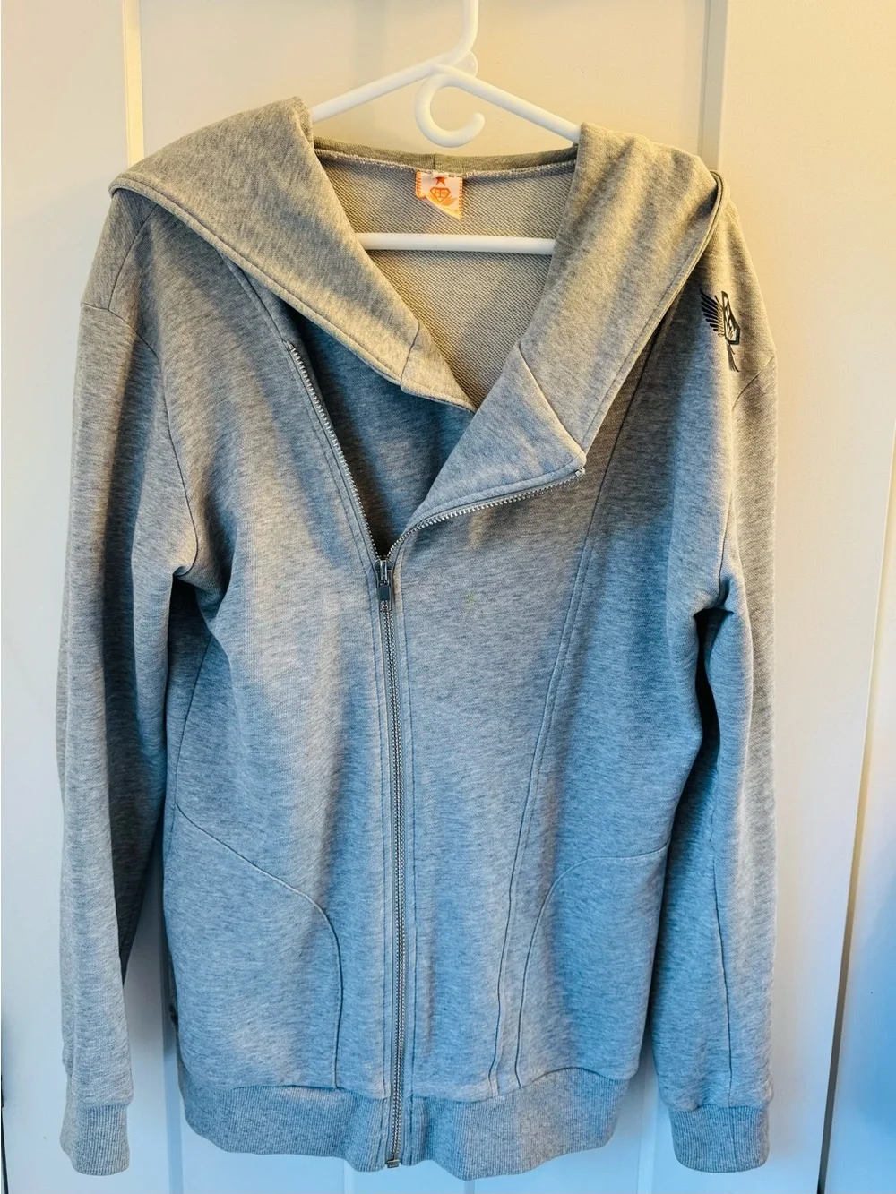 Body Engineers Men's Hooded Sweater Jacket - Light Grey